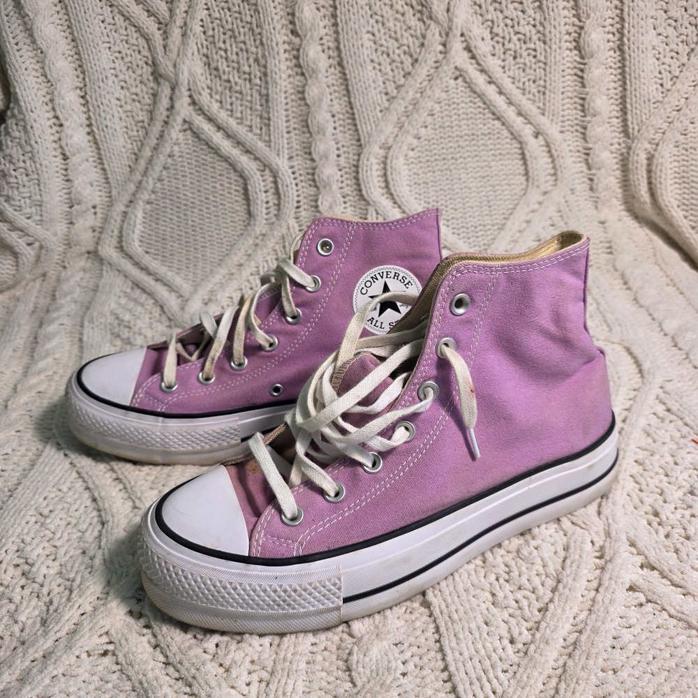 Converse Chuck Taylor All Star Lift Mauve Purple Platform High Top Women 9